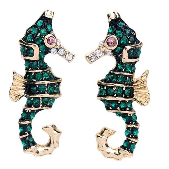 Sea Horse Earrings - Picture 3 of 4